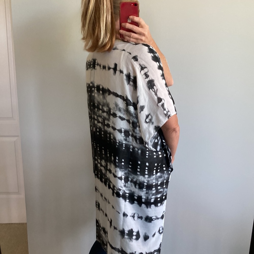 Tie Dye Print Boho Kimono - Picture 5 of 9